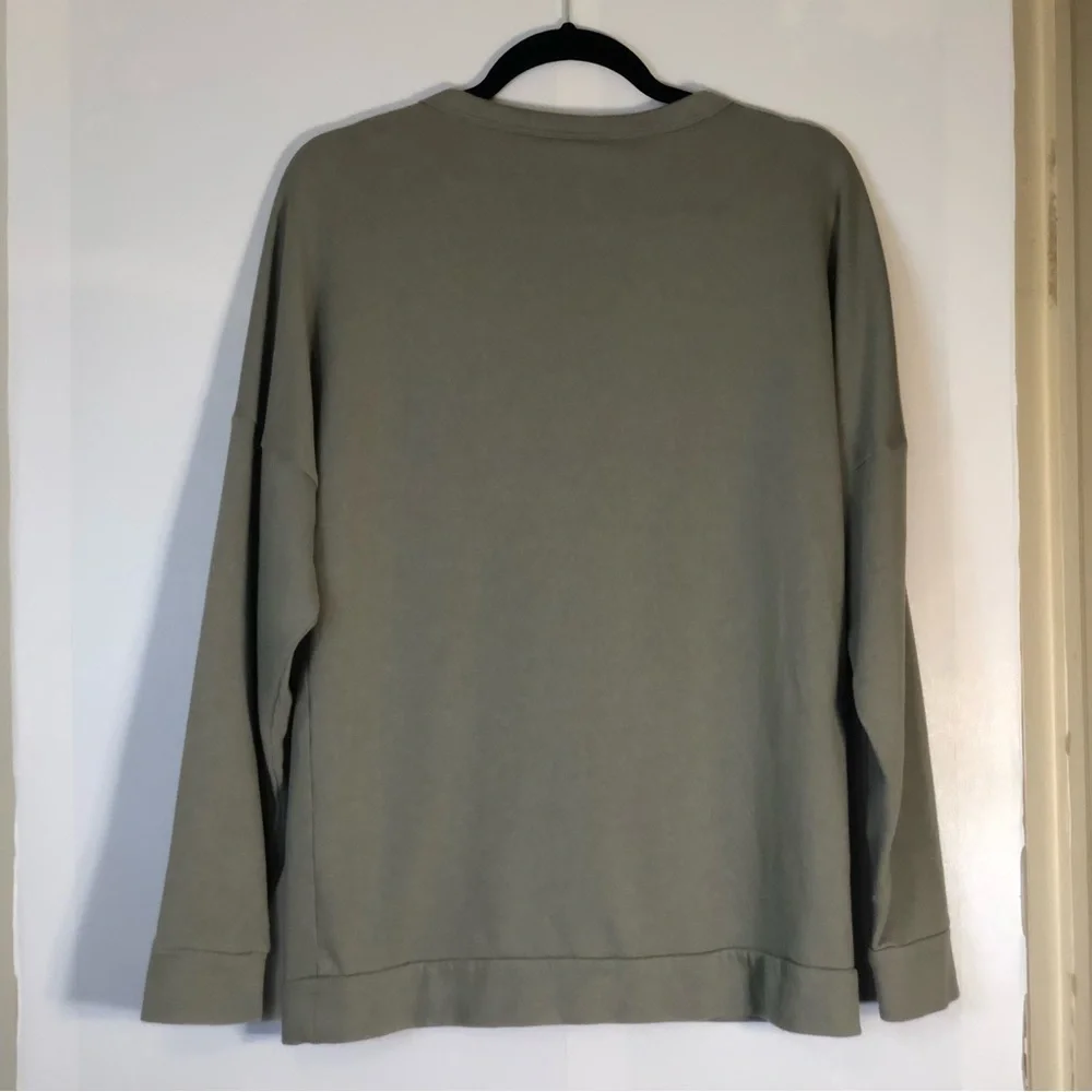 Victoria's Secret Pink Nation Campus Crew Mesh V-Neck Sweatshirt - Picture 11 of 14